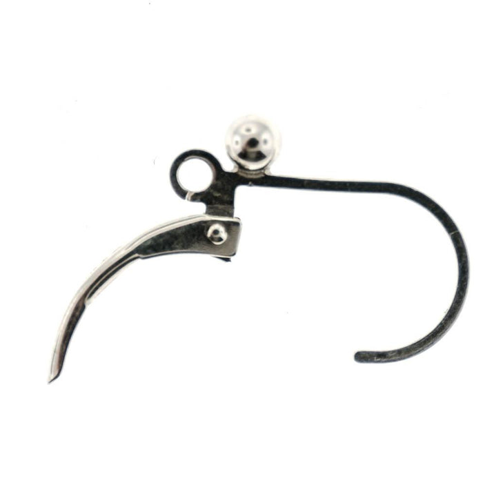 Myron Toback Inc. Sterling Silver Lever Back with 3MM Ball