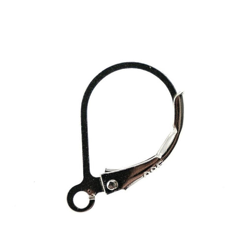 Sterling Silver Plain Lever Back Earring  Myron Toback Inc. Sterling Silver Plain Lever Back Earring