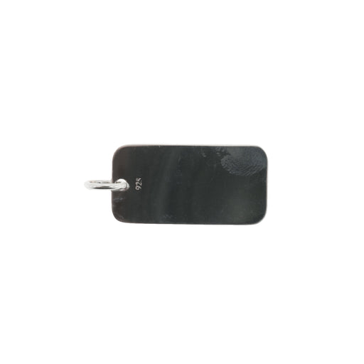 Sterling Silver Rectangular Tag  Myron Toback Inc. Sterling Silver Rectangular Tag