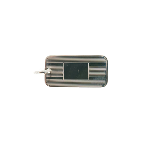 Sterling Silver Rectangular Tag  Myron Toback Inc. Sterling Silver Rectangular Tag