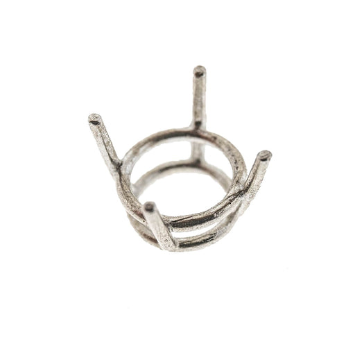 Myron Toback Inc. Sterling Silver Round Wire Basket Setting