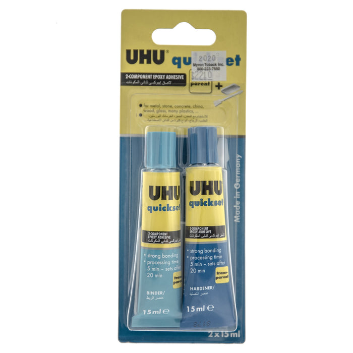 UHU Quickset Component Epoxy Adhesive  Myron Toback Inc. UHU Quickset Component Epoxy Adhesive
