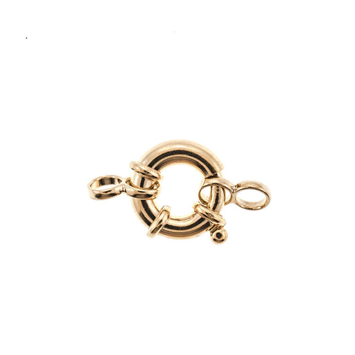 Myron Toback Inc. Vermeil 12MM Plain Bolt Spring Ring