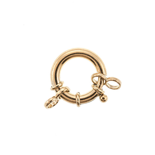 Myron Toback Inc. Vermeil 19MM Spring Ring with Ring