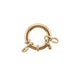Vermeil 19MM Spring Ring with Ring  Myron Toback Inc. Vermeil 19MM Spring Ring with Ring