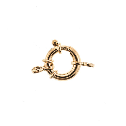 Myron Toback Inc. Vermeil 20MM Large Spring Rings with End Cups