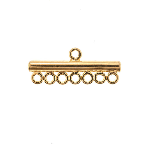 Vermeil Bead Stringing Extender with 7 Loops  Myron Toback Inc. Vermeil Bead Stringing Extender with 7 Loops
